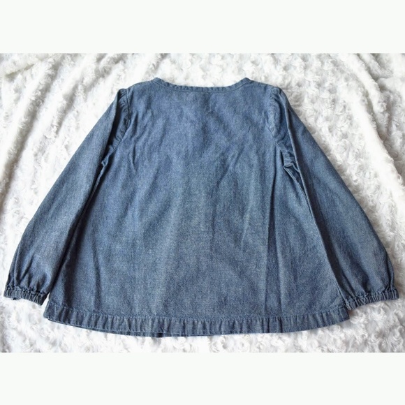 Carter's Chambray Peasant Blouse - Picture 6 of 6